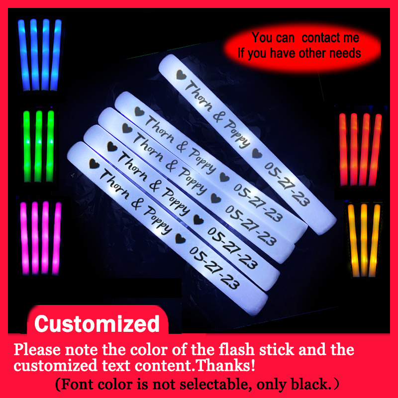 Wedding Supply In Bulk - 20/30/40 Stück RGB LED Leuchtstäbe aus