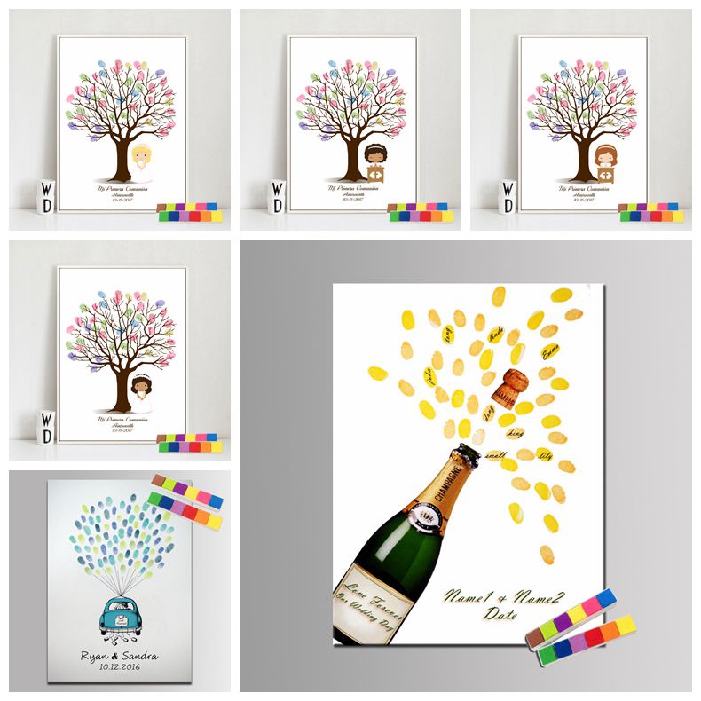 Personalized Guest Book - Hochzeits-Gästebuch, personalisierte Hochzeitsgeschenke für Gäste, Lovebird,