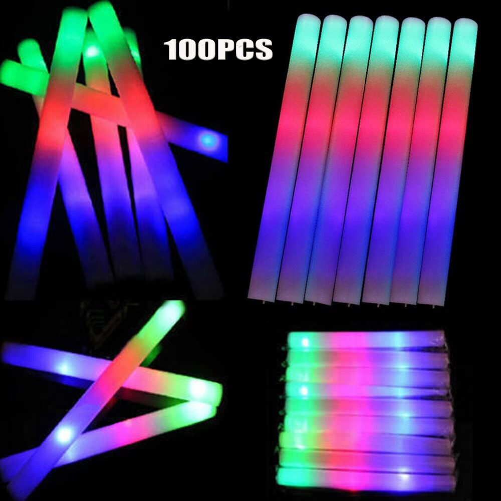 Wedding Supply In Bulk - Leuchtstäbe im Großpack, 100 Stück LED-Leuchtstäbe