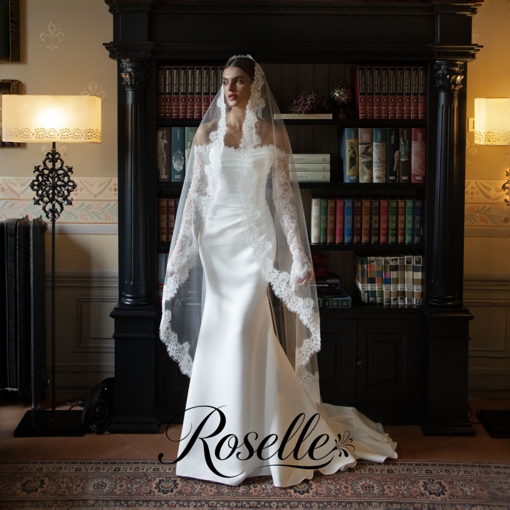 Wedding Qw - ROSELLE Lacd Meerjungfrau-Elegantes Hochzeitskleid mit offenem