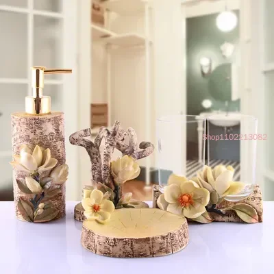 Wedding Bathroom Supply Kit - Bad Zubehör Fünf-stück Set Glas Mund