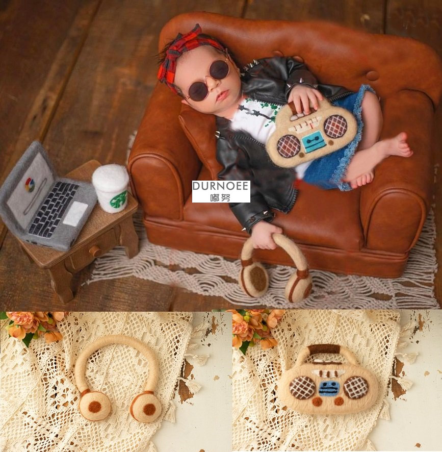 Wolle Filz Puppe Neugeborenen  – Photo Booth Prop Bewertung und Preis