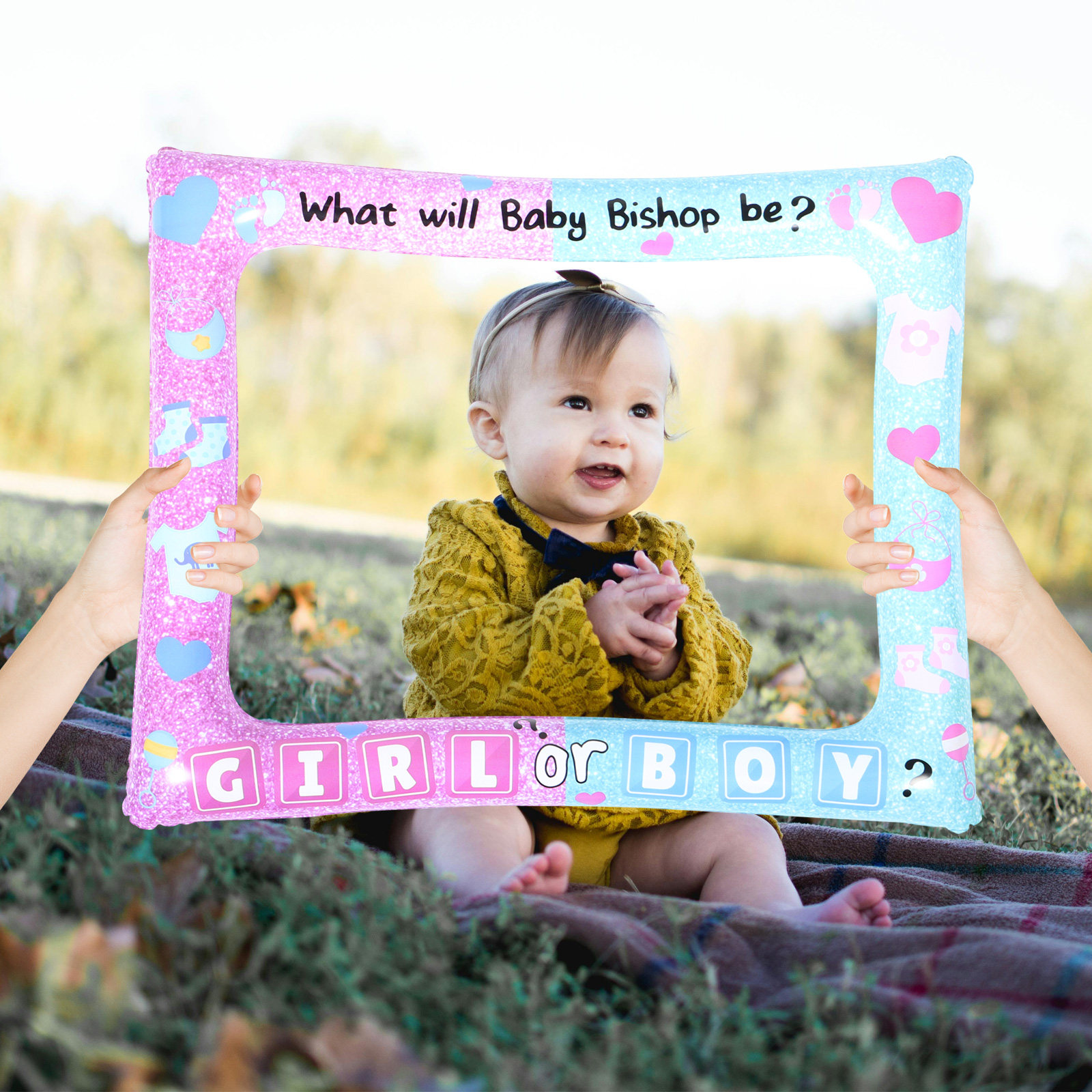 Baby-Gender-Reveal-Fotobox-Rah – Photo Booth Prop Bewertung und Preis