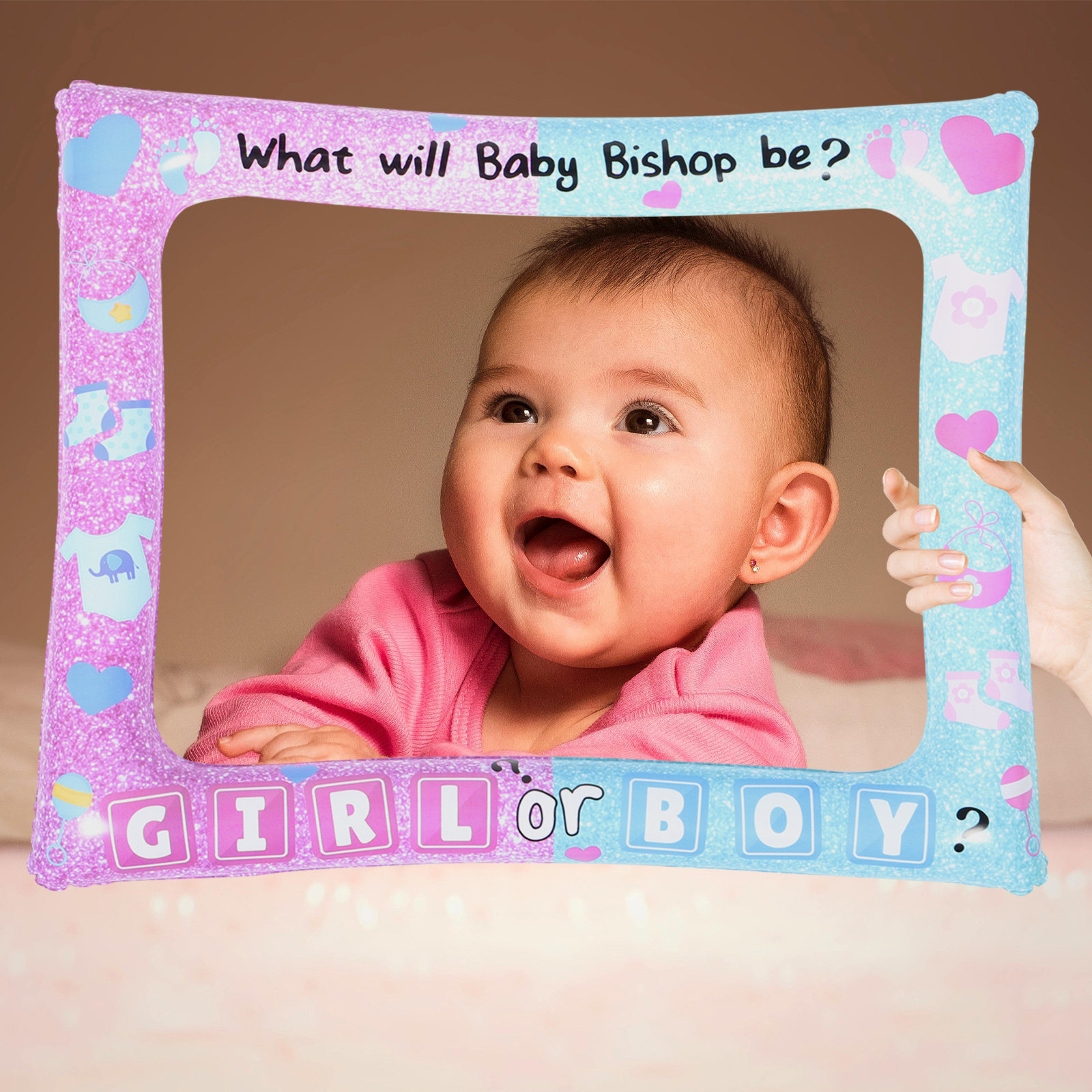Baby-Gender-Reveal-Fotobox-Rah – Photo Booth Prop Bewertung und Preis