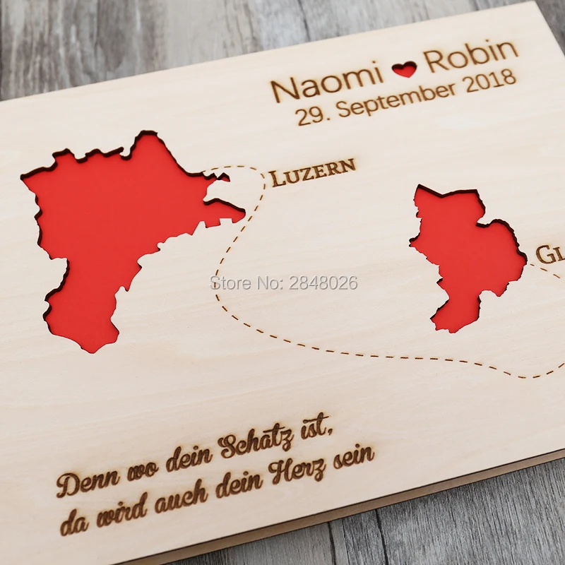 Rustikales personalisiertes Ho – Personalized Guest Book Bewertung und Preis