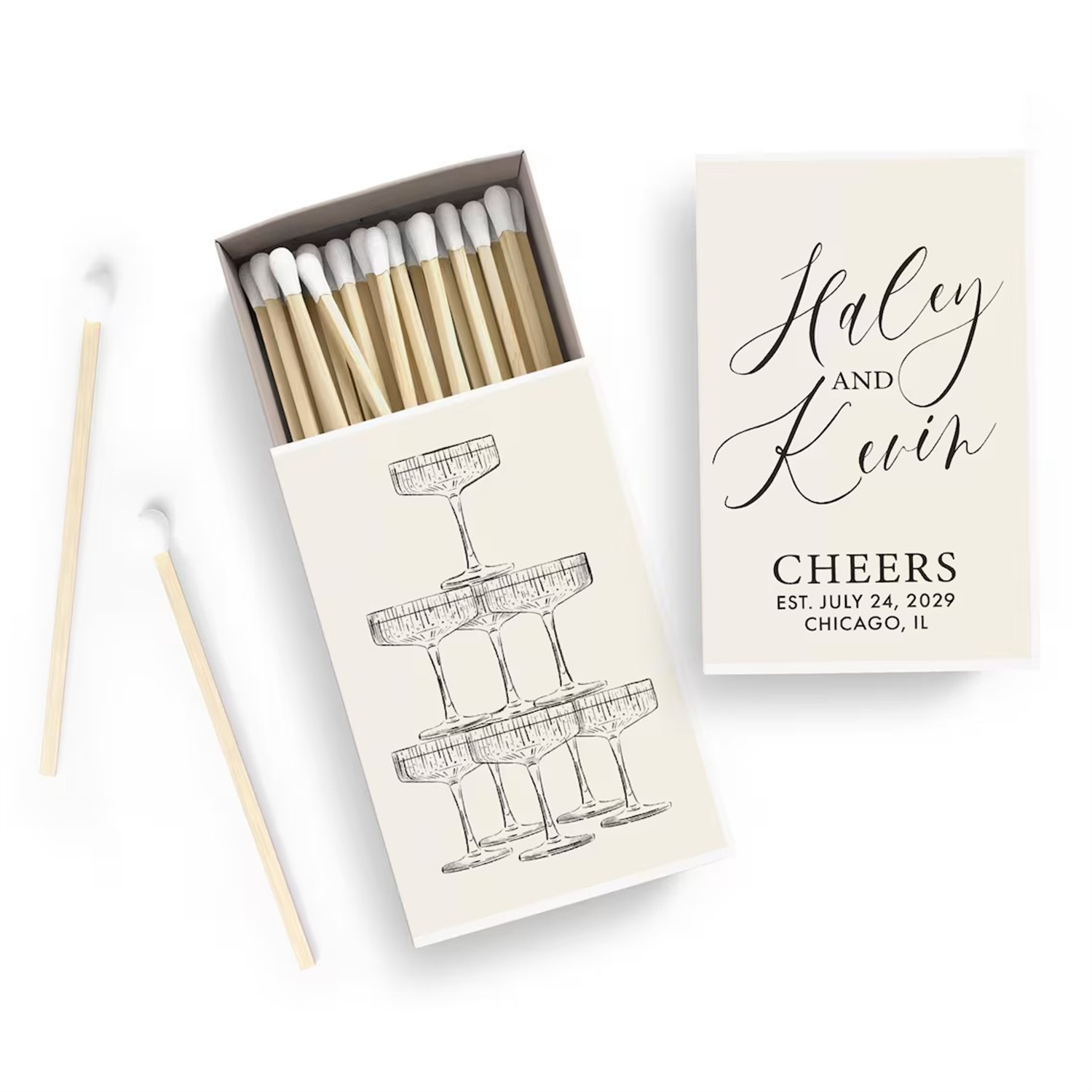 Aluminium-Matchbox mit Silber- – Unity Candle Set Bewertung und Preis