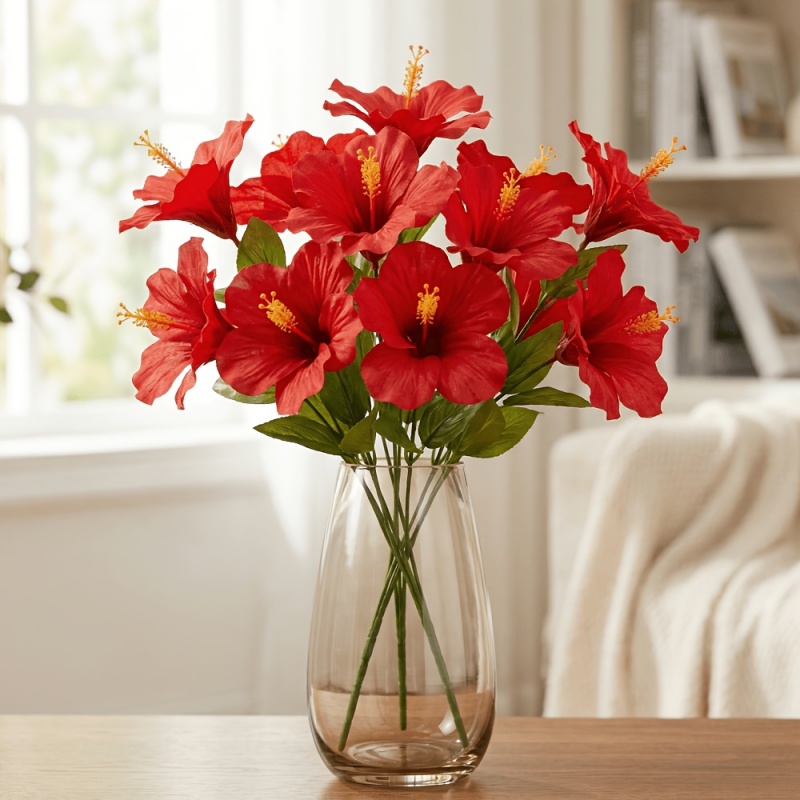 15 Blumen = 3 Sträuße künstlic – Centerpiece Vase Tall Bewertung und Preis