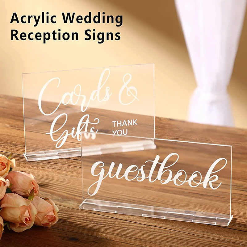 YOMDID 2 Stück rustikales Acry – Personalized Guest Book Bewertung und Preis