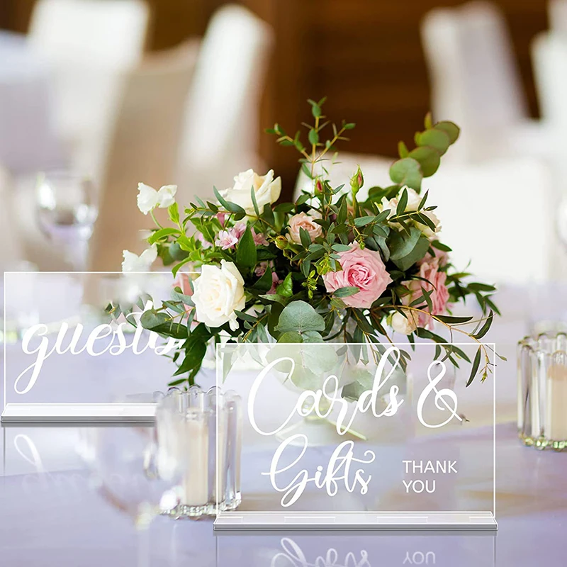 YOMDID 2 Stück rustikales Acry – Personalized Guest Book Bewertung und Preis