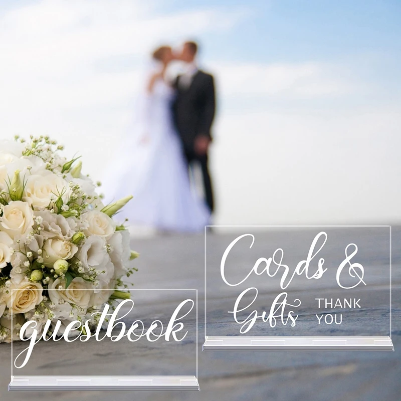 YOMDID 2 Stück rustikales Acry – Personalized Guest Book Bewertung und Preis