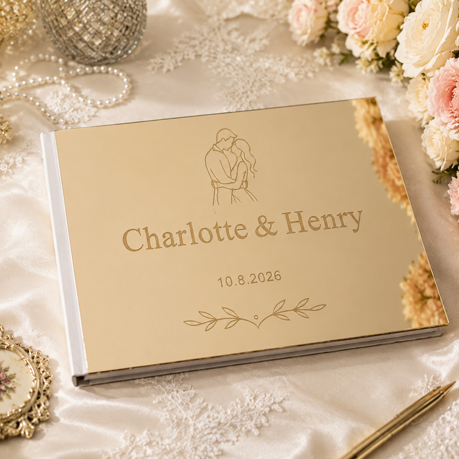 Individuelles Hochzeits-Gästeb – Personalized Guest Book Bewertung und Preis