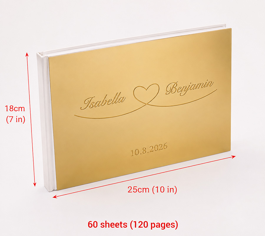 Individuelles Hochzeits-Gästeb – Personalized Guest Book Bewertung und Preis