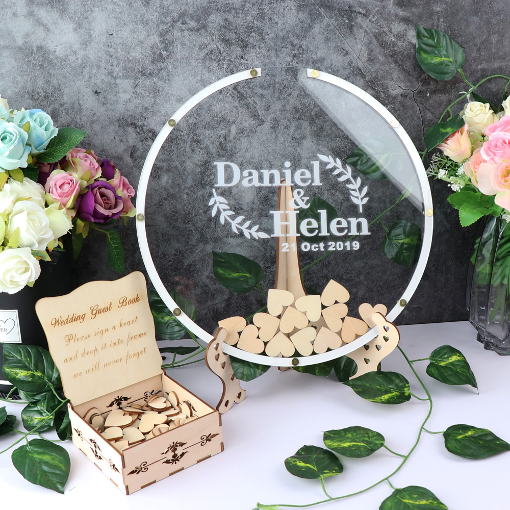 Personal isierte Acryl runde H – Personalized Guest Book Bewertung und Preis