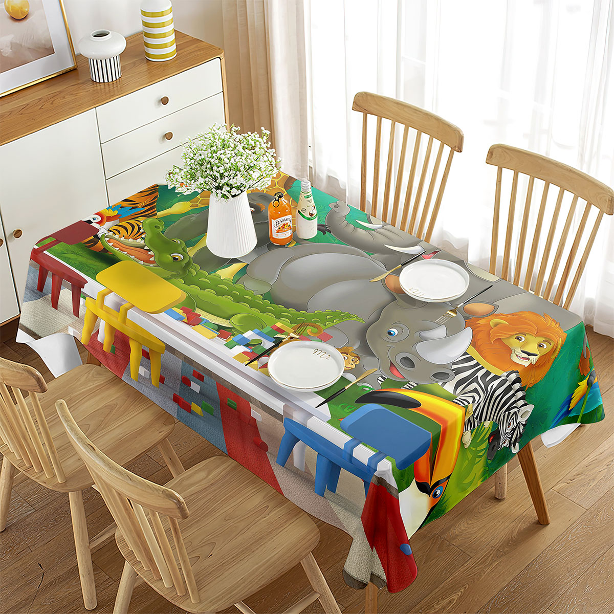 Zoo-Tischdecke, Happy Zoo Elef – Wedding Zoo Bewertung und Preis