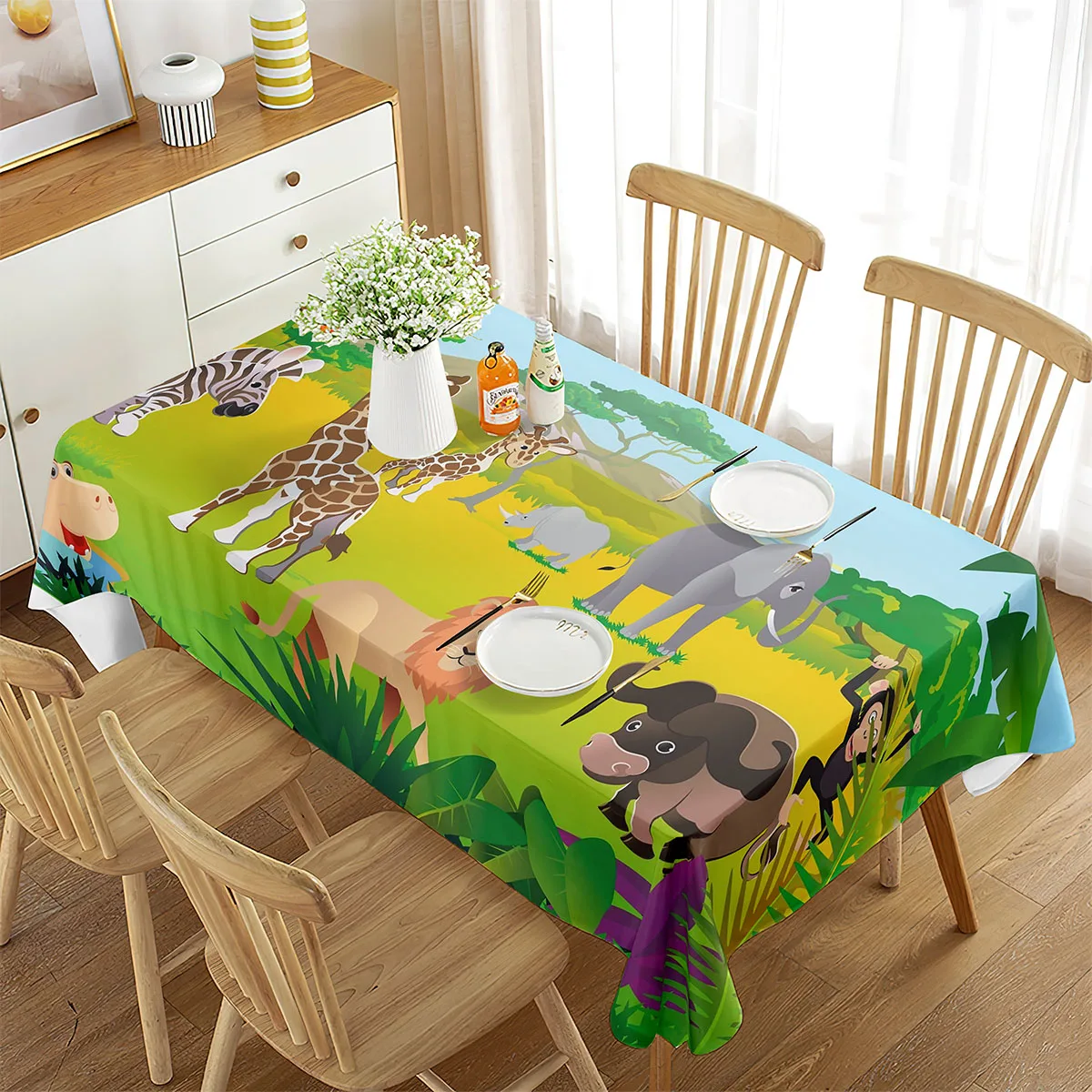 Zoo-Tischdecke, Happy Zoo Elef – Wedding Zoo Bewertung und Preis