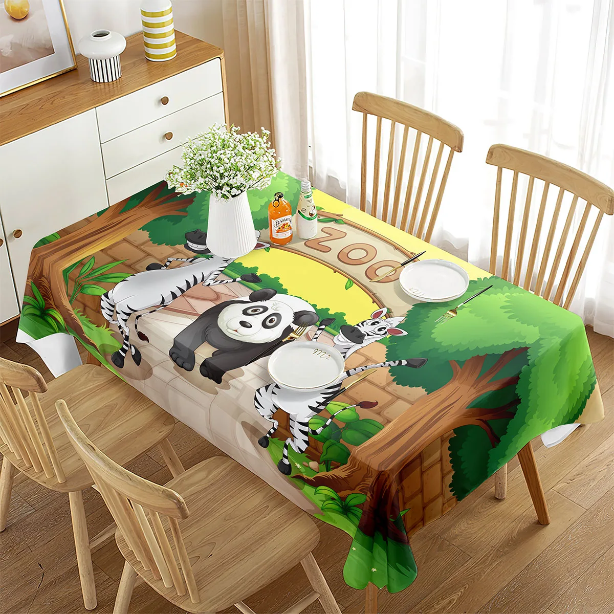 Zoo-Tischdecke, Happy Zoo Elef – Wedding Zoo Bewertung und Preis