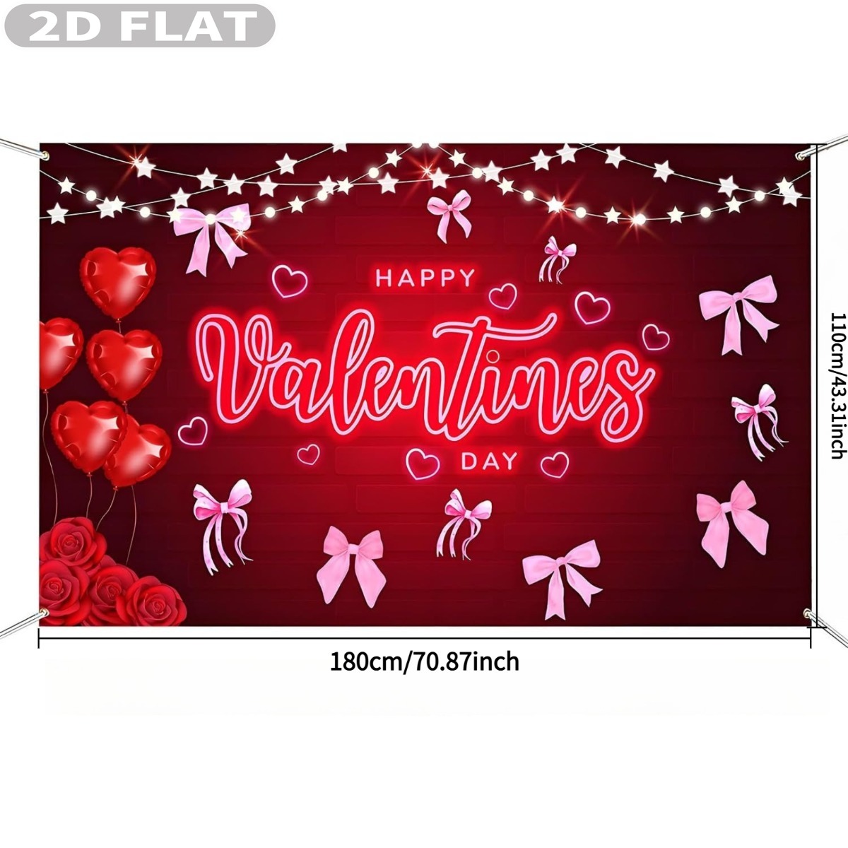 2D FLACHE 1 Stück Happy Valent – Photo Booth Prop Bewertung und Preis