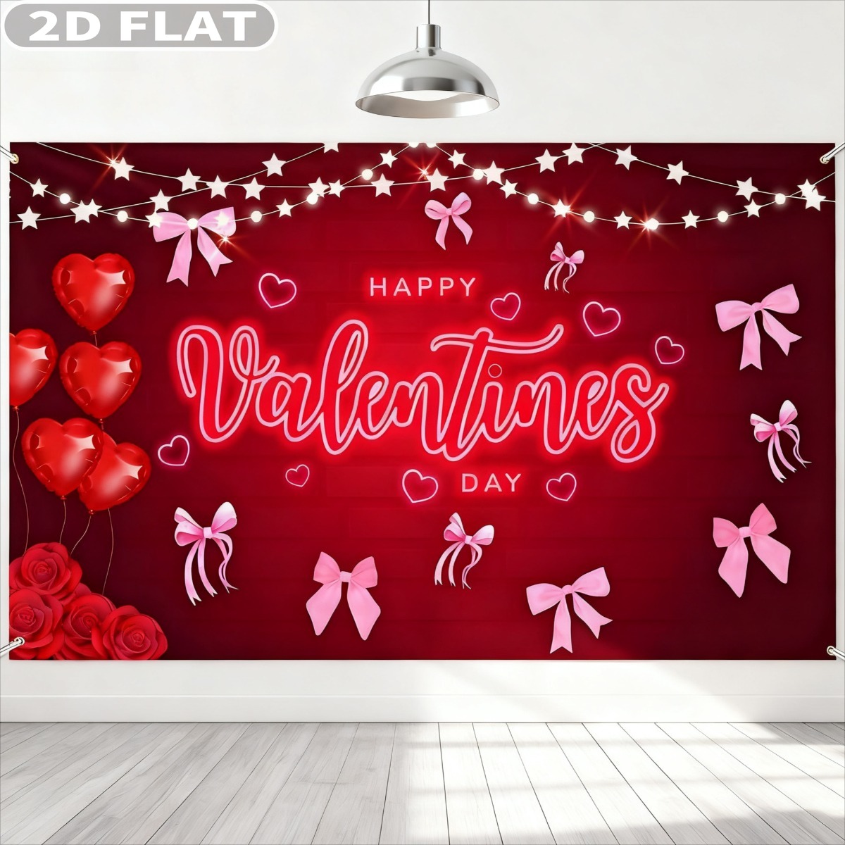2D FLACHE 1 Stück Happy Valent – Photo Booth Prop Bewertung und Preis