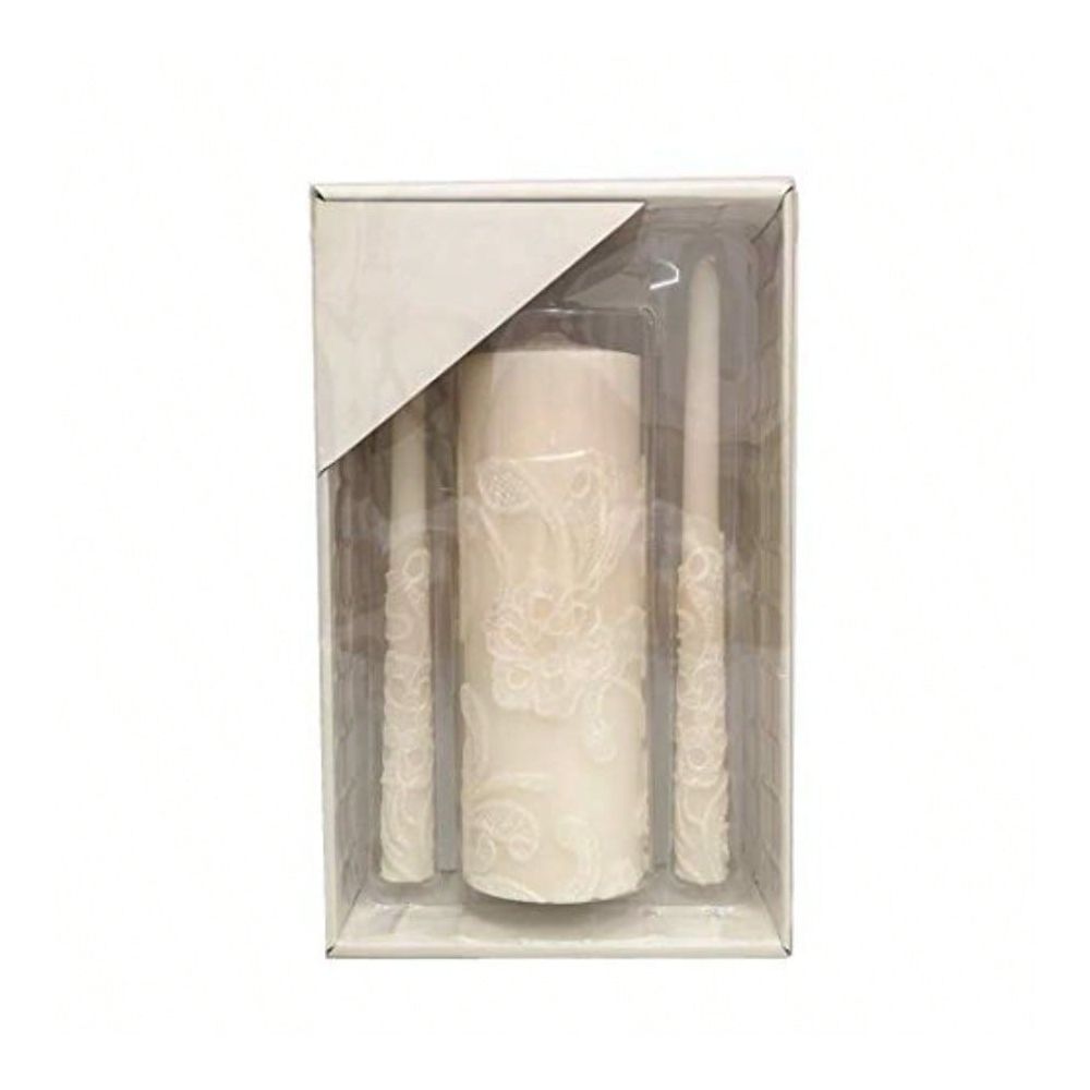25 cm hohes cremefarbenes Hoch – Unity Candle Set Bewertung und Preis