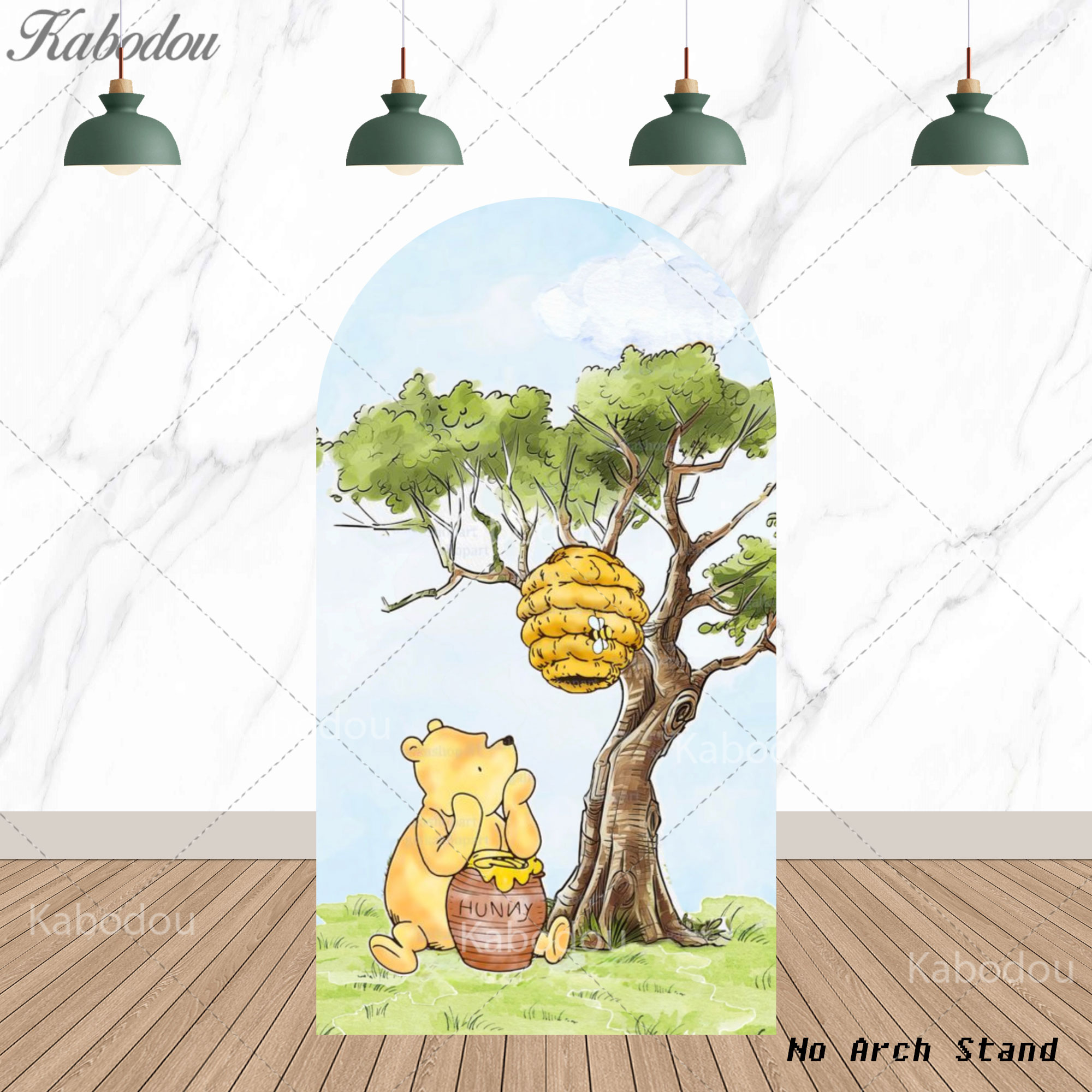 Winnie the Pooh Bogen-Hintergr – Photo Booth Prop Bewertung und Preis