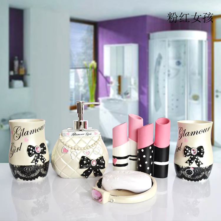 5 stücke Mode Bad Lieferungen  – Wedding Bathroom Supply Kit Bewertung und Preis