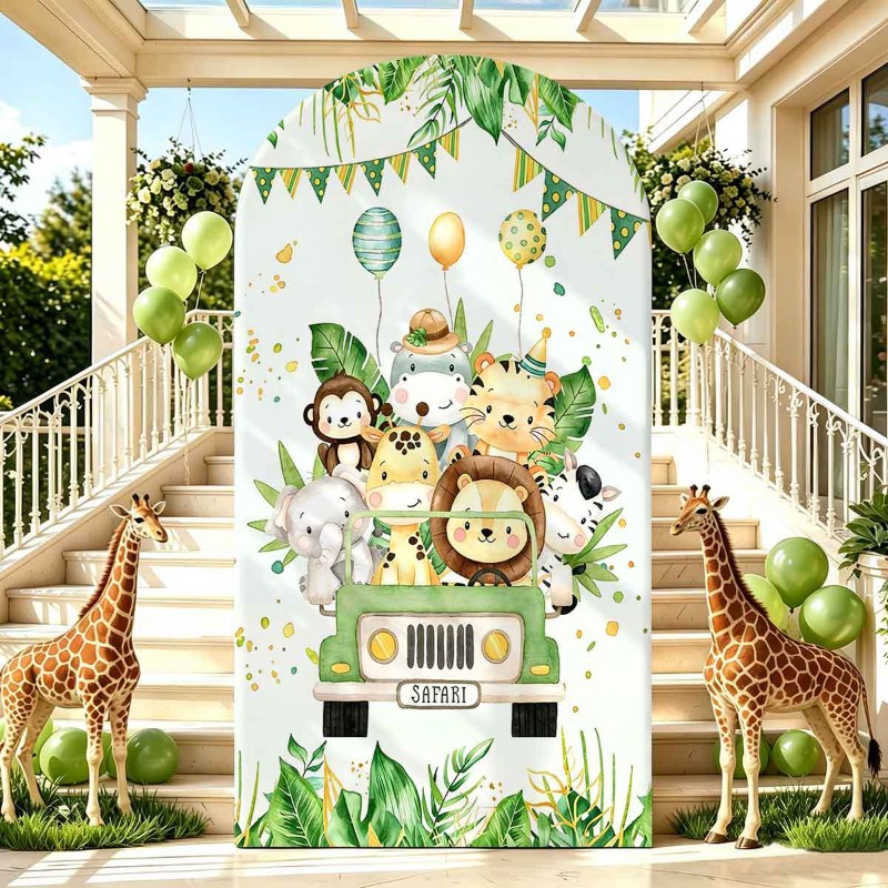 Dschungel-Safari-Party-Bogenhi – Photo Booth Prop Bewertung und Preis